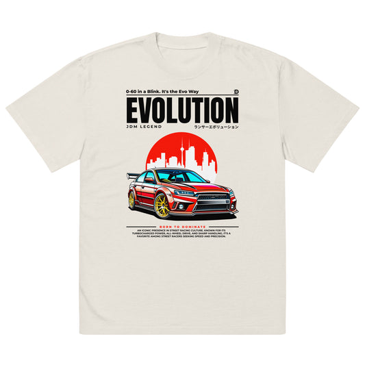 Oversized Evolution Car Shirt