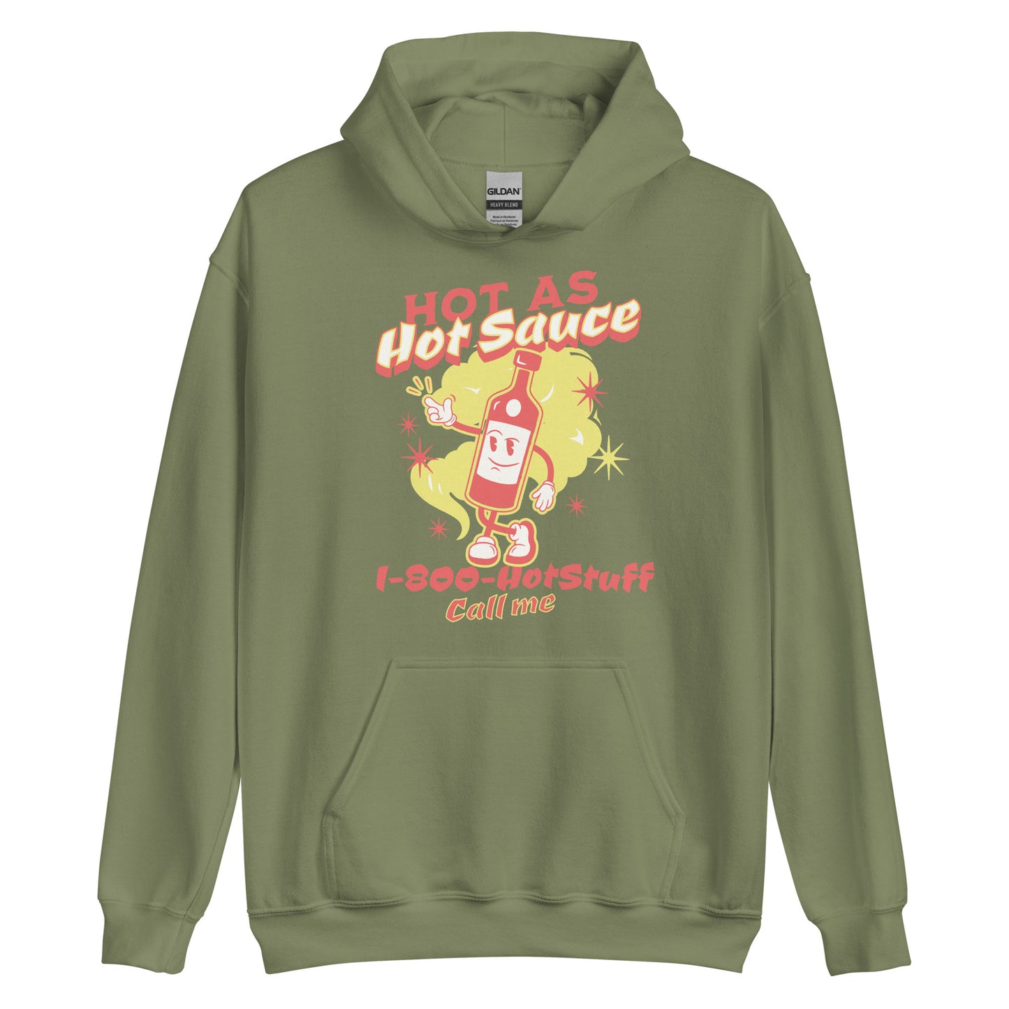 Hot As Hot Sauce Mascot Hoodie